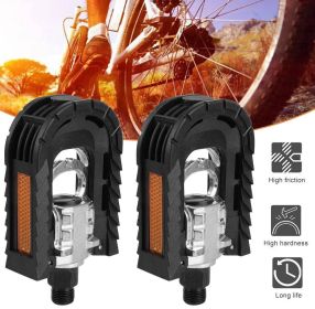Bike Pedals Bicycle Folding Pedal Aluminum Alloy Mountain Foot Pedal Set