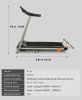 Electric Treadmill with LCD for Home Foldable 2.5HP 12KM/H, Bluetooth Music Cup, Holder Heart Rate Sensor, Cardio Exercise Machine