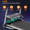 Easy Folding Treadmill for Home Use, 2.5HP Electric Running, Jogging & Walking Machine with Device Holder & Pulse Sensor