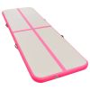 Inflatable Gymnastics Mat with Pump 157.4"x39.3"x3.9" PVC Pink