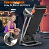 Easy Folding Treadmill for Home Use, 2.5HP Electric Running, Jogging & Walking Machine with Device Holder & Pulse Sensor
