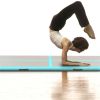 Inflatable Gymnastics Mat with Pump 196.8"x39.3"x3.9" PVC Green