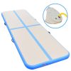 Inflatable Gymnastics Mat with Pump 275.6"x39.4"x3.9" PVC Blue