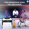 MOBI FITNESS Exercise Bike, Indoor Cycling Bike for Home Gym with Comfortable Seat Cushion Magnetic Resistance Stationary Bikes with Knob Console