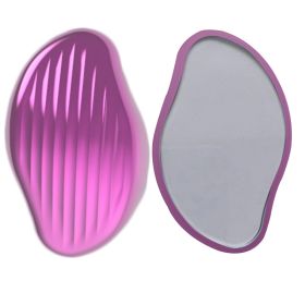 Glass Hair Removal Device Crystal Hair Remover Nano Glass Washing Manual Sanding Device Hair Removal Does Not Hurt Skin Shaving Artifact (Option: Rose Red)