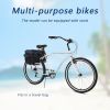 HARMI Multifunctional Adult Beach Cruiser Bike, 7-Speed Bike, Multi-Color, 26-Inch Wheels, Men's and Women's